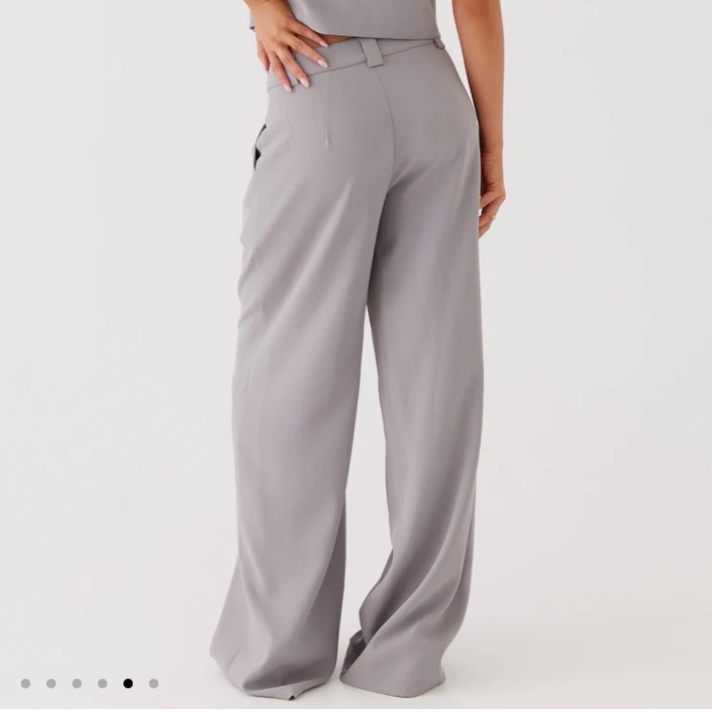 Peppermayo Elle Wide Leg Tailored Pants Gray size 4 - Picture 4 of 14